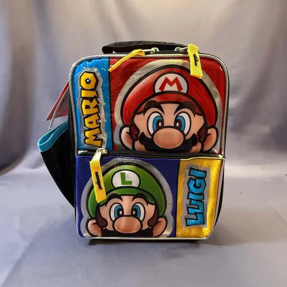 Super Mario Bros. Mario and Luigi Insulated Lunch Bag